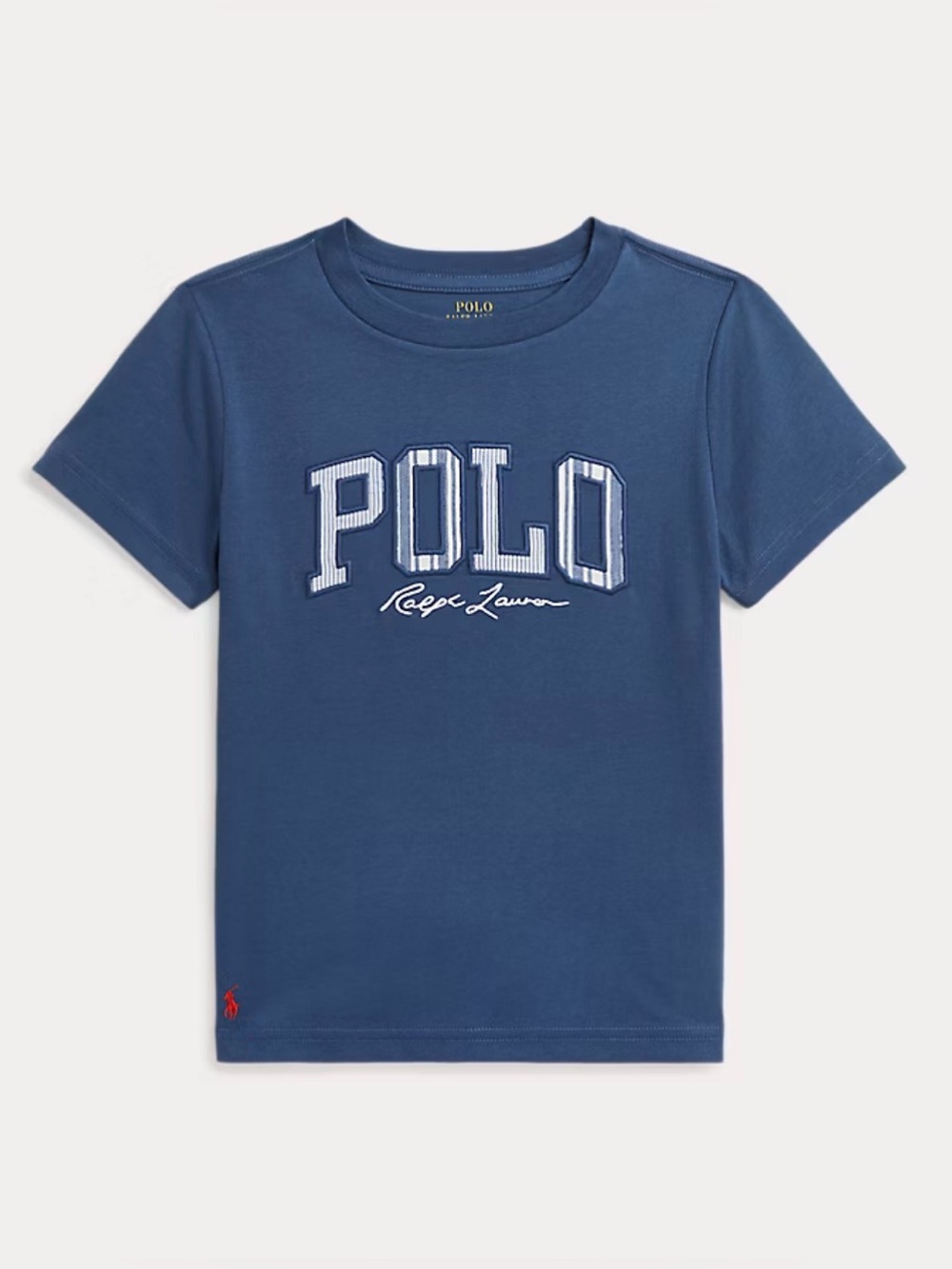 Polo by Ralph Lauren Boys' Striped-Logo Cotton Jersey Tee (Size: 3)